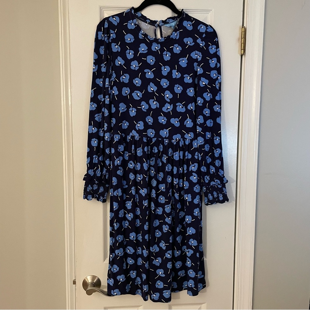Draper James Long Sleeve Smocked Cuff Knit Dress
